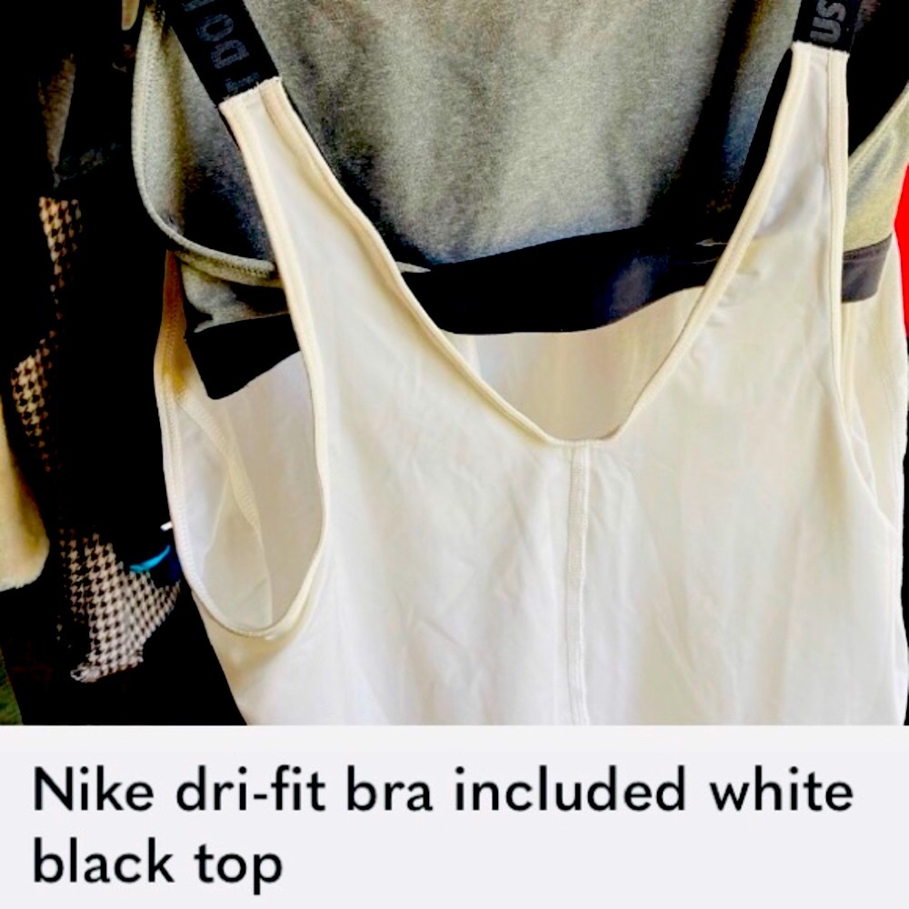 Nike dri-fit bra included white black top - Picture 7 of 7
